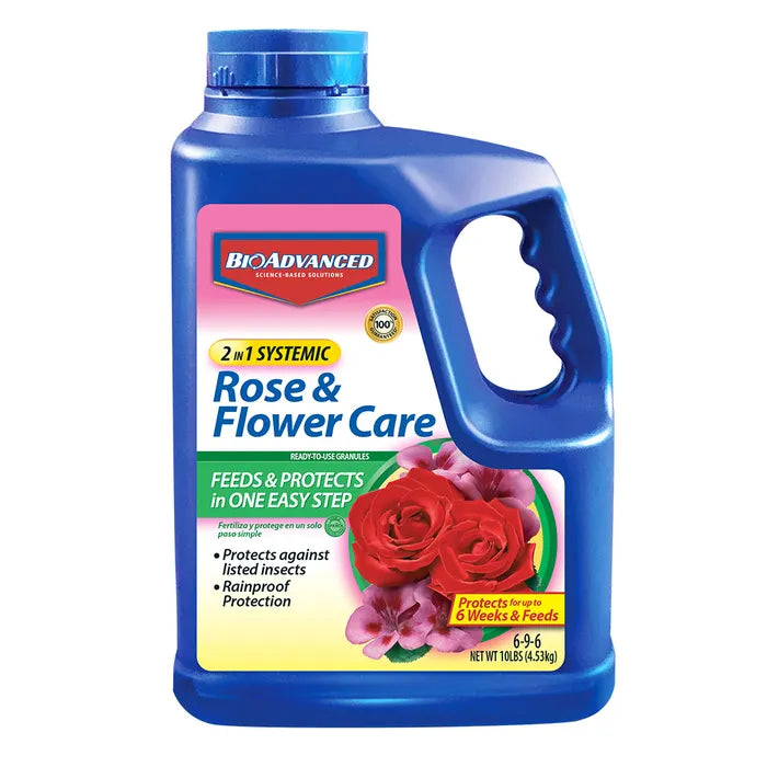 BioAdvanced 2-in-1 Rose and Flower Care Granules Flower Food, 5lb
