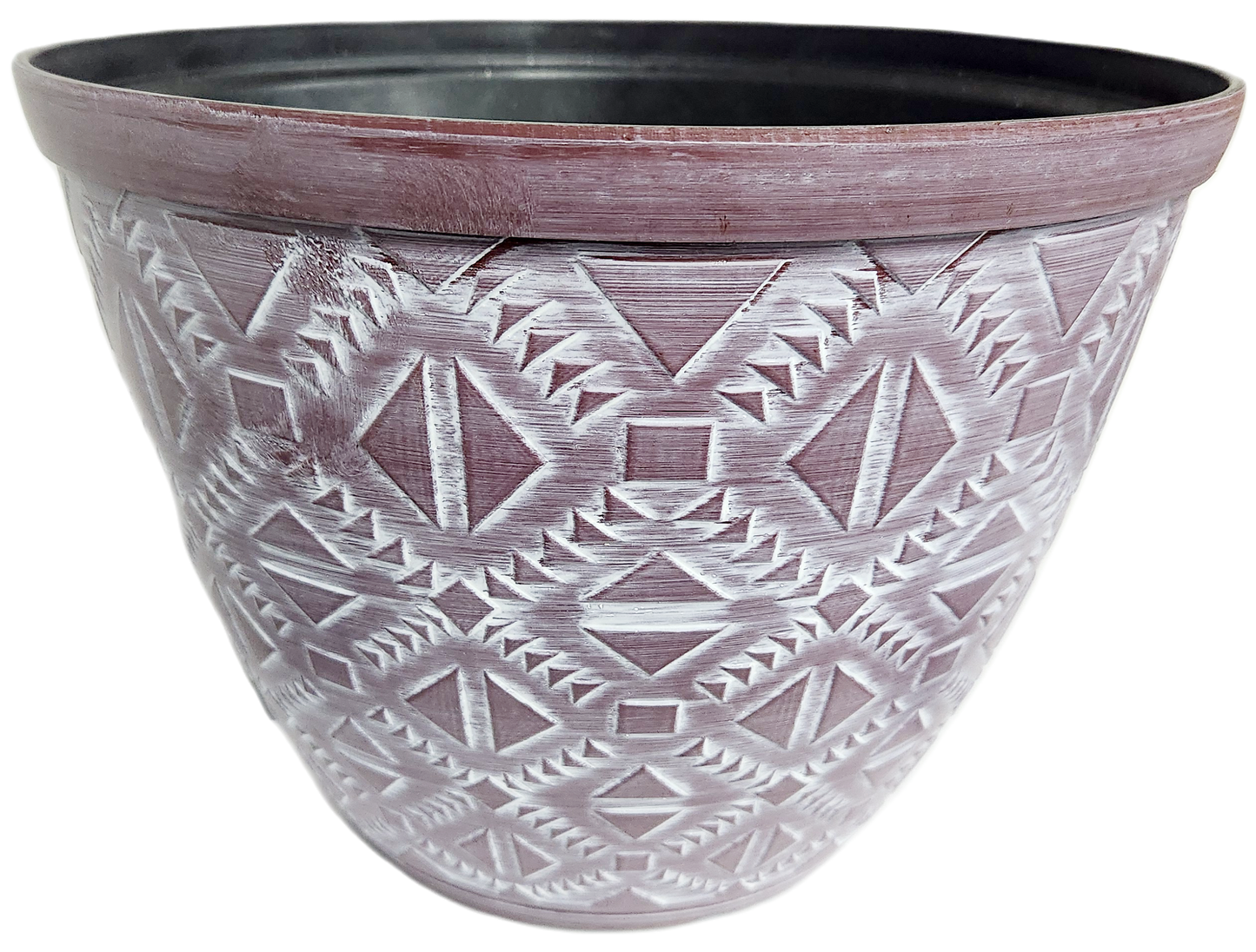 Totem Flower Pots, Plastic, No Drainage, 12 in