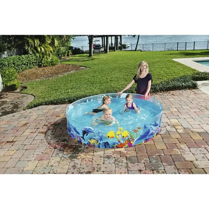 Bestway H2OGO! 6ft Fill`n Fun Pool, Easy-Set Pools, Round, Clown Fish and Coral