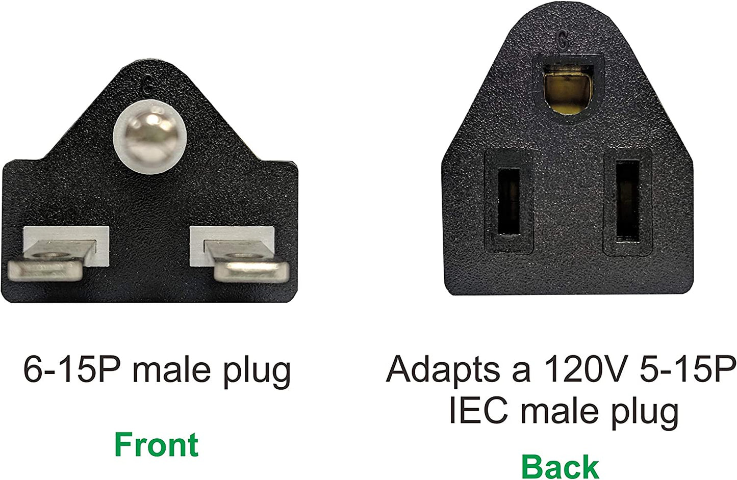 BloomGrow 110V / 120V to 220V / 240V Plug Adapter Electrical Converter for US (1 PC)