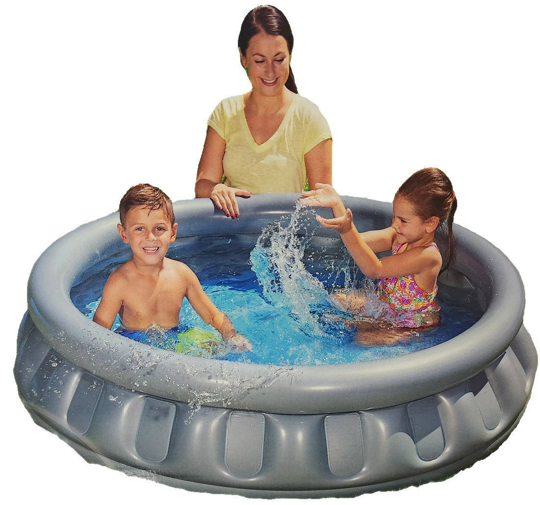 H20GO! Space Ship Pool, 59.8" x 59.8" x 16.9"