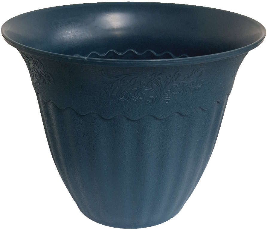 Modern Plastic Nursery Pot, Blue