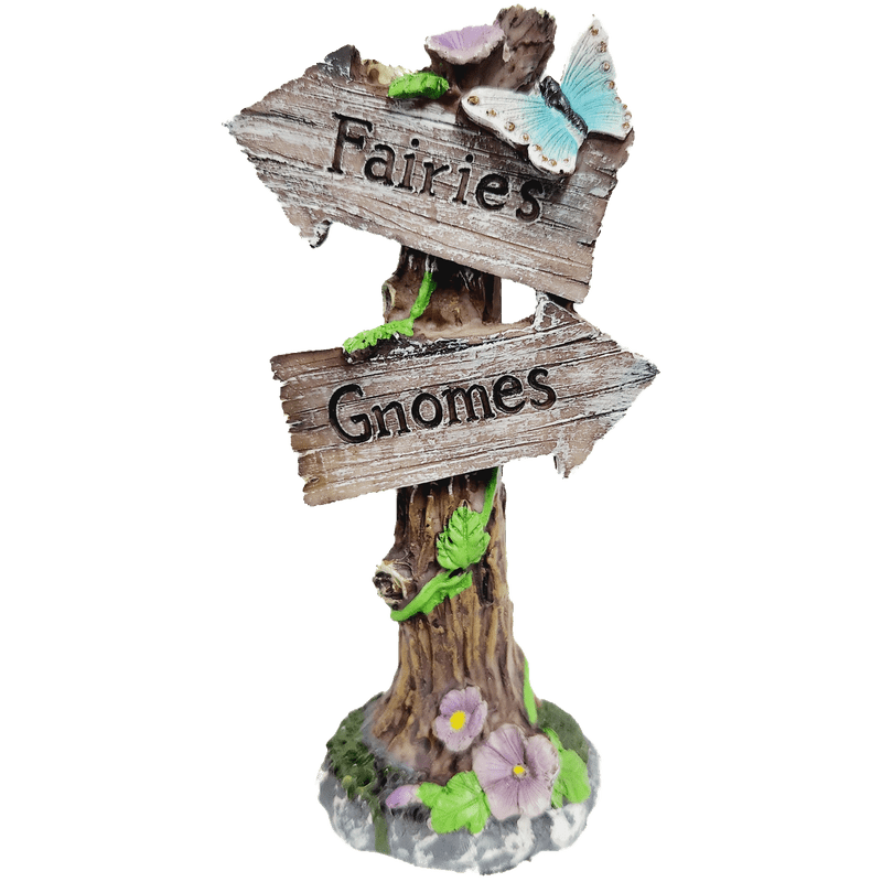 Gnome Decorations Fairies and Gnomes Sign, 6 inch
