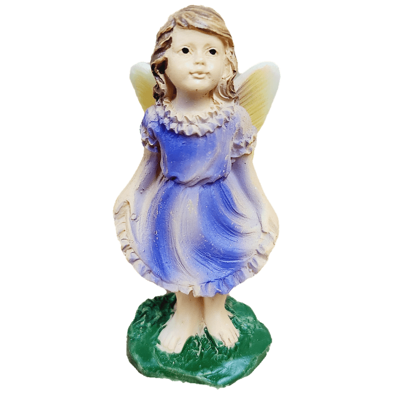 Mini Garden Fairy in Purple Dress, 3 Inch