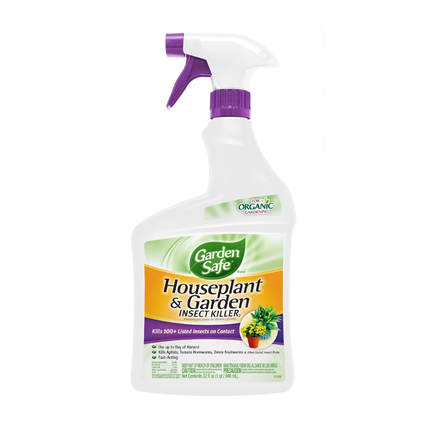 Garden Safe Houseplant and Garden Insect Killer Ready-to-Use 32 oz