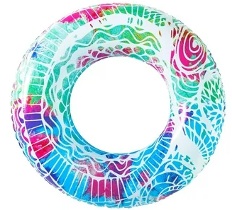 H2ogo Bestway Vinyl Inflatable Swim Ring, Multi-Colored