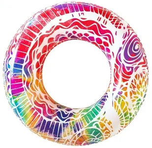 H2ogo Bestway Vinyl Inflatable Swim Ring, Multi-Colored