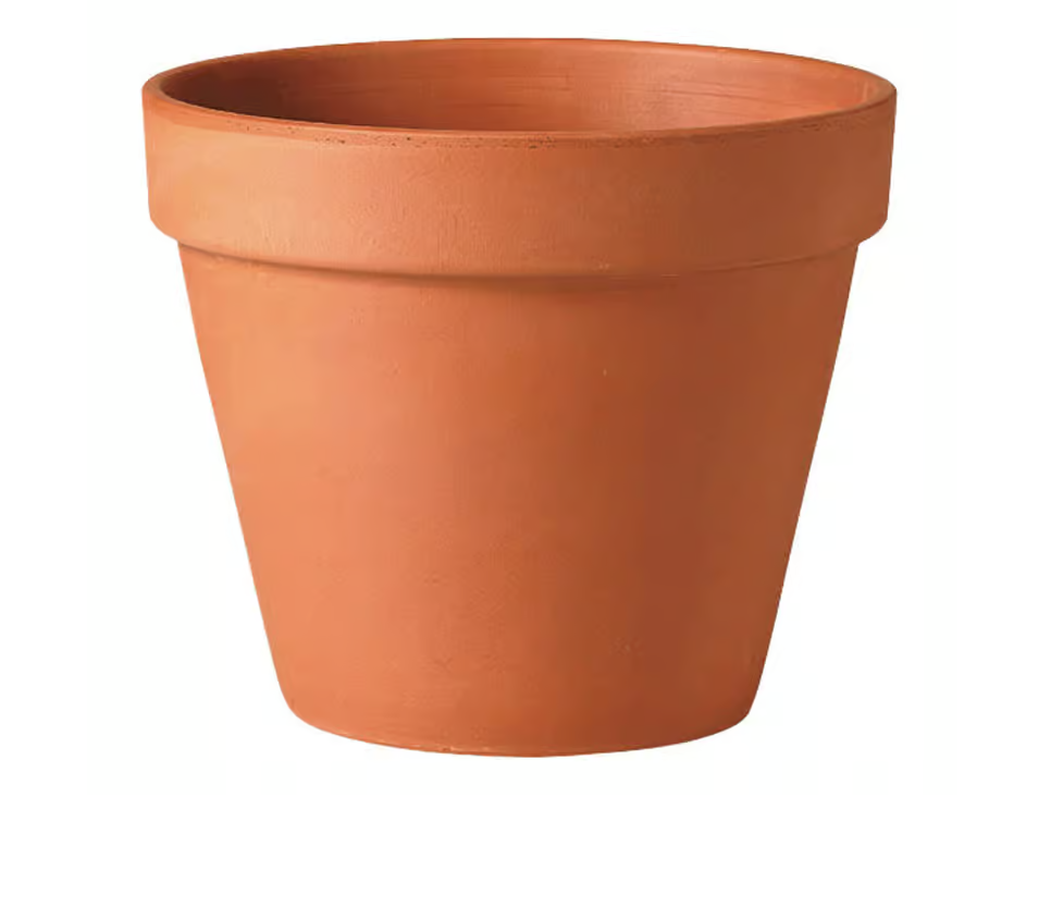 Deroma Clay Standard Planter Terracotta 6 in.