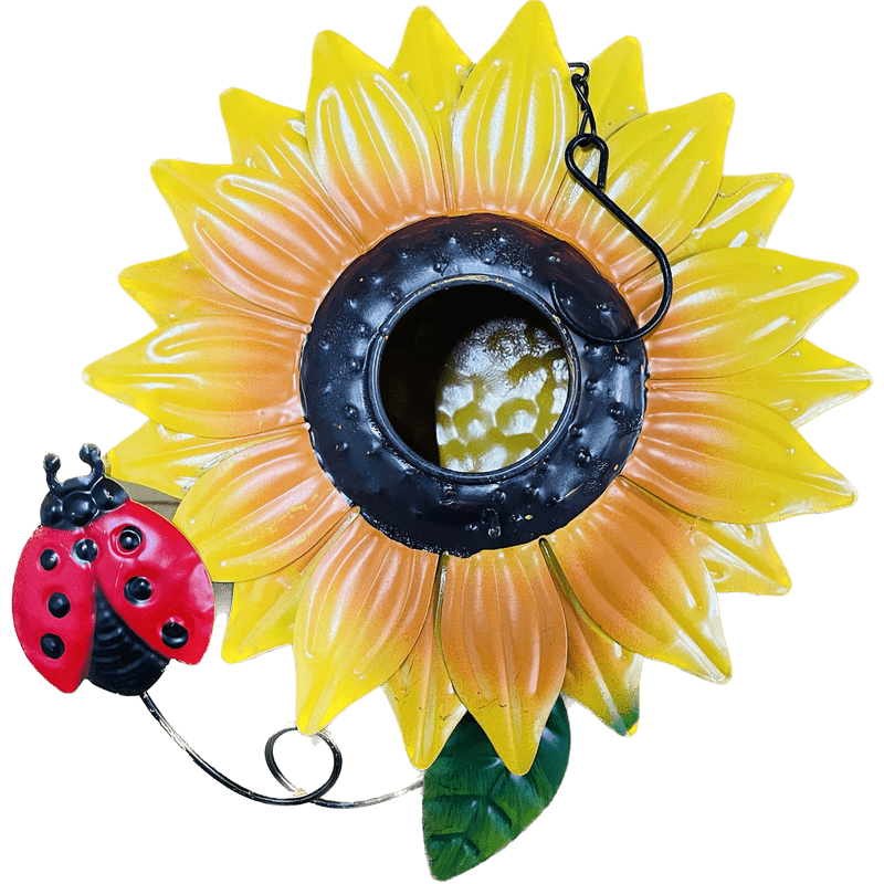 Outdoor Metal Birdhouse, 8 inch