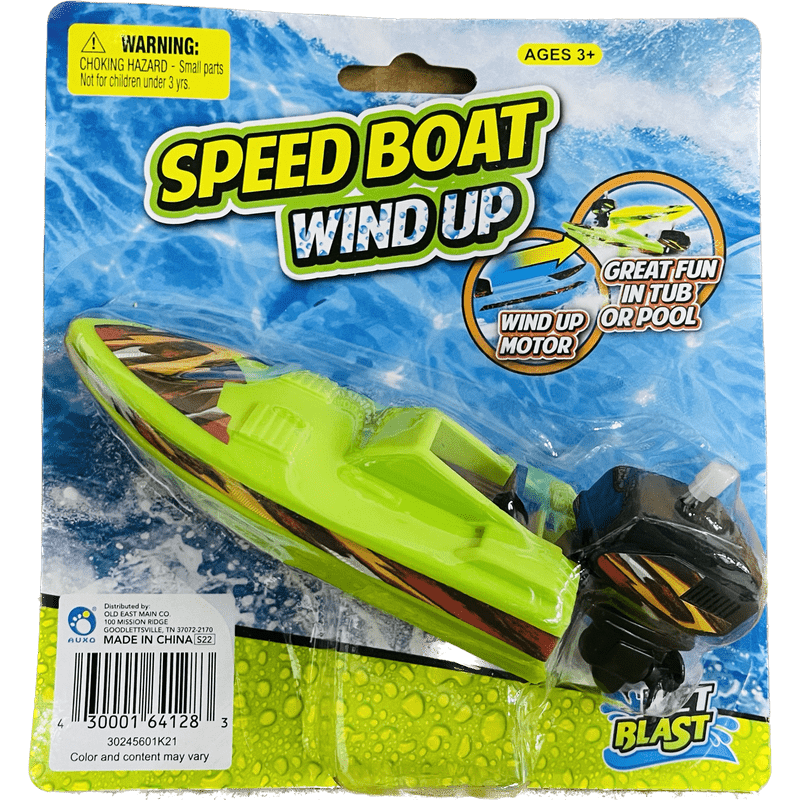 Kids Speed Boat Wind Up Toy – The Growers Depot - Main Image