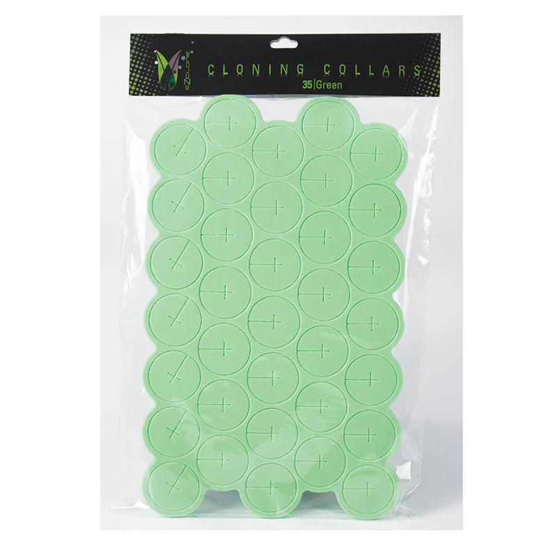 EZ-Clone® Neoprene Insert Soft Cloning Collars 35pk Green