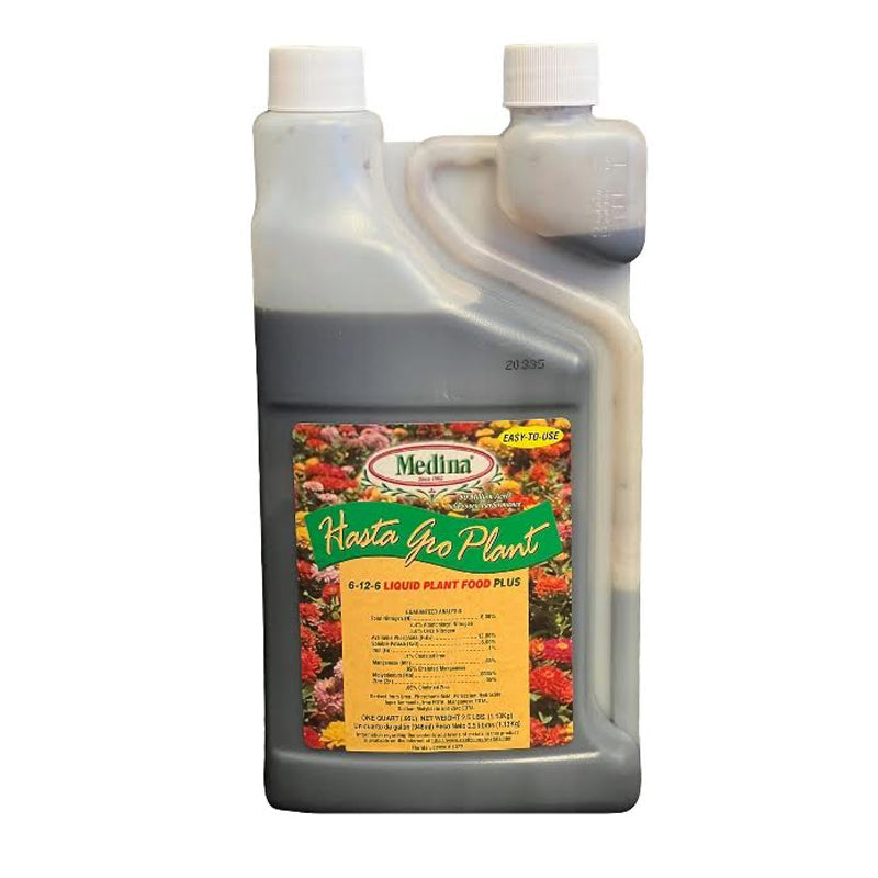 Medina Hasta Gro Plant 6-12-6 Liquid Plant Food Plus Quart
