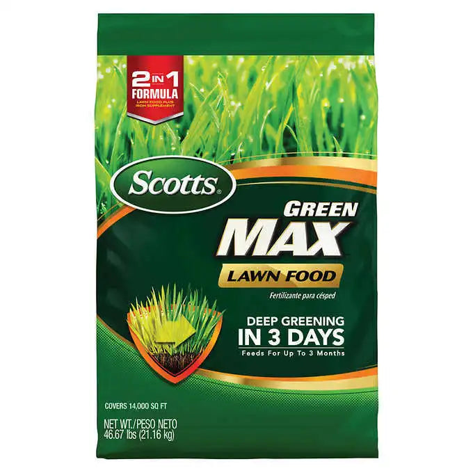 Scotts Green Max Lawn Food, Lawn Fertilizer, 46 lbs