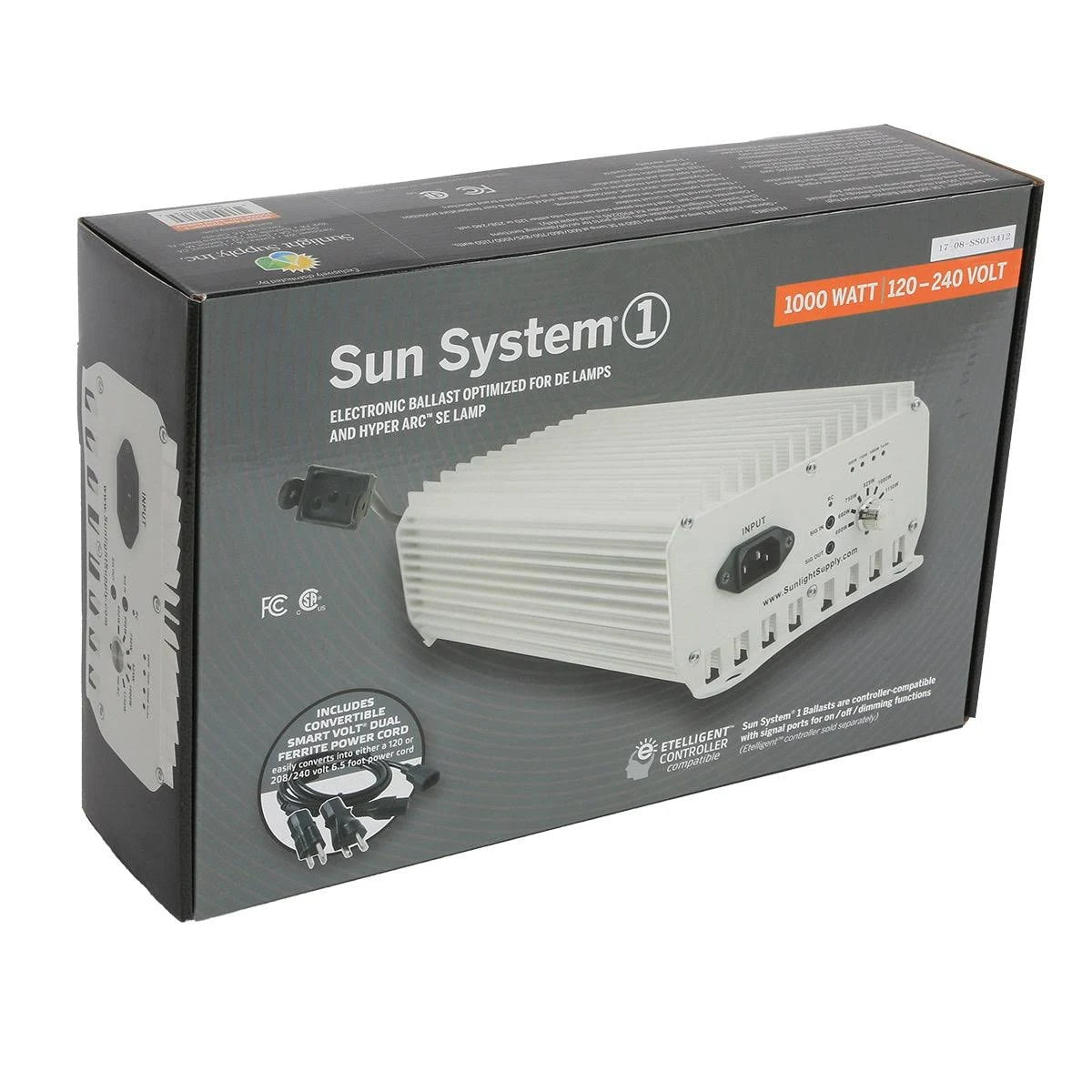 Sun System 1 DE 1000 Watt Etelligent Compatible - 120 / 240 Volt