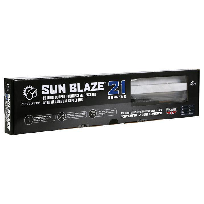 t5 high output grow light fixture and bulb Sun Blaze® T5 HO Fluorescent Strip Light Fixture T5 HO 21- 2FT 1 Lamp – The Growers Depot