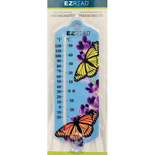 EZREAD Indoor/Outdoor Butterfly Thermometer, 10"