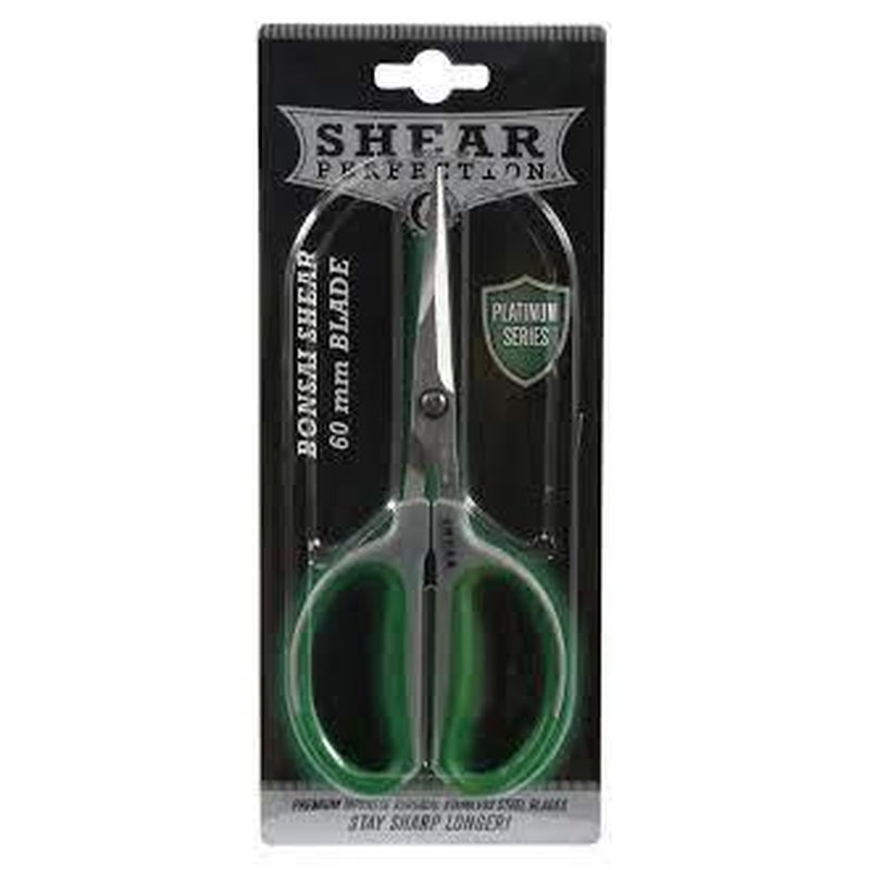 Shear Perfection Platinum Stainless Steel Bonsai Scissors 60 mm Blade