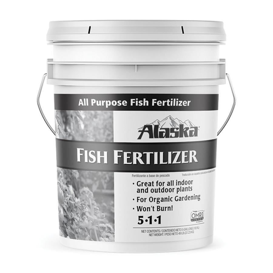 Alaska Fish Emulsion Fertilizer All Purpose 5-1-1 (5 Gallon) – The Growers  Depot