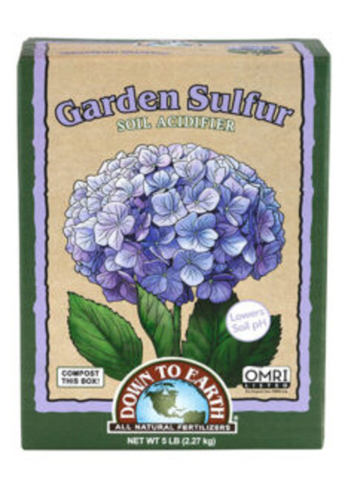 Down To Earth Garden Sulfur 5LB
