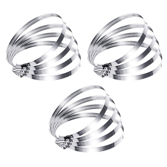 Hose Clamp 10-12" Stainless Steel 12pcs