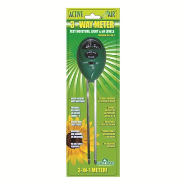 HydroFarm® Active Air 3-Way Moisture, Light & PH Meter