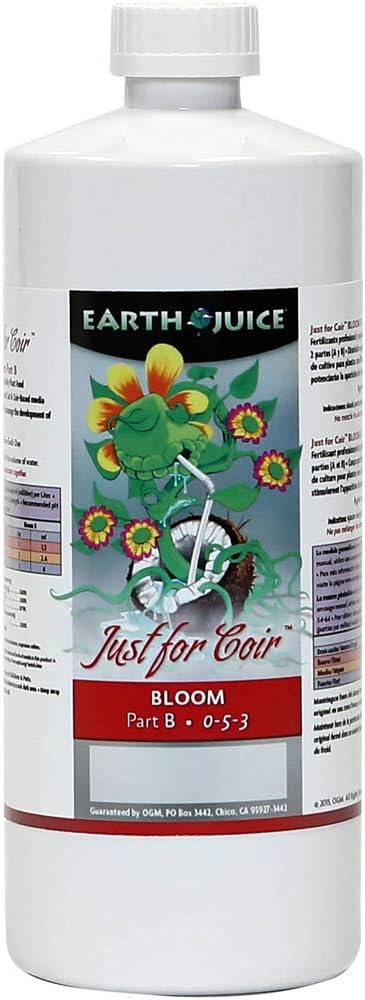 Earth Juice Just for Coir Bloom Part A Quart