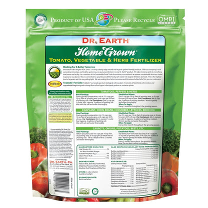 Dr. Earth Organic and Natural Home Grown® Tomato, Vegetable & Herb Fertilizer 4-6-3
