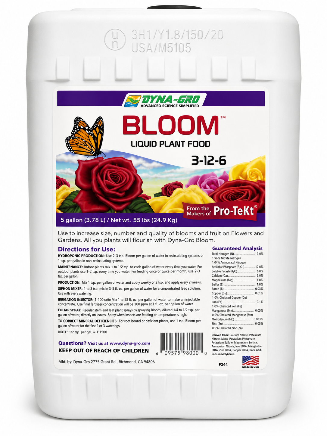 Dyna-Gro Bloom 3-12-6 (5 Gallon)