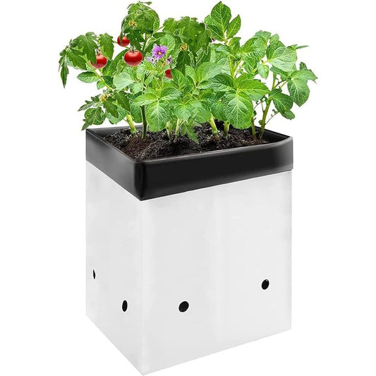 Plastic Nursery Bags White/ Black 50Pk, 2 Gal
