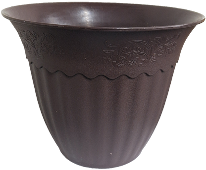 Modern Plastic Nursery Pot, Brown