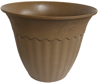 Modern Plastic Nursery Pot, Tan