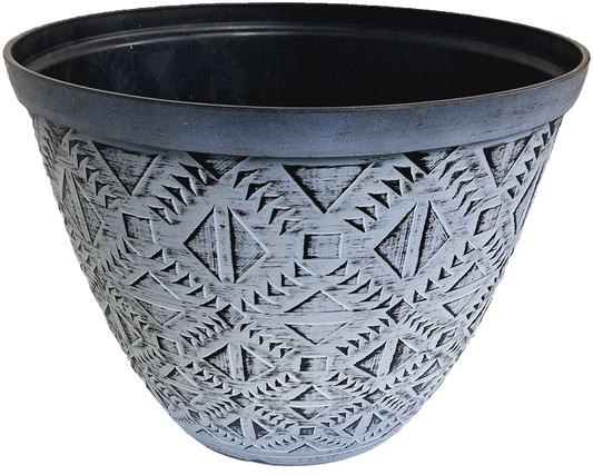 Totem Flower Pots, Plastic, No Drainage, 12 in