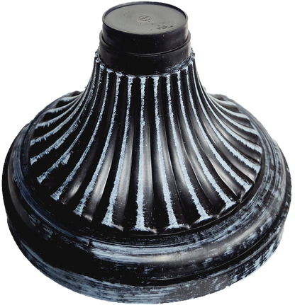 Traditional Black and Gray Urn, Plastic, 13 in x15 in