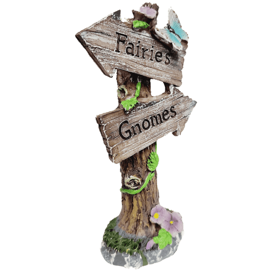 Gnome Decorations Fairies and Gnomes Sign, 6 inch