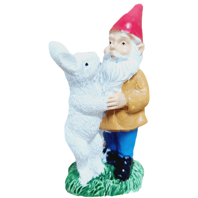 Gnome Decorations Mini Garden Gnome with Rabbit, 3 inch