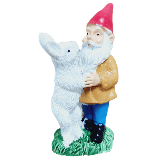 Gnome Decorations Mini Garden Gnome with Rabbit, 3 inch