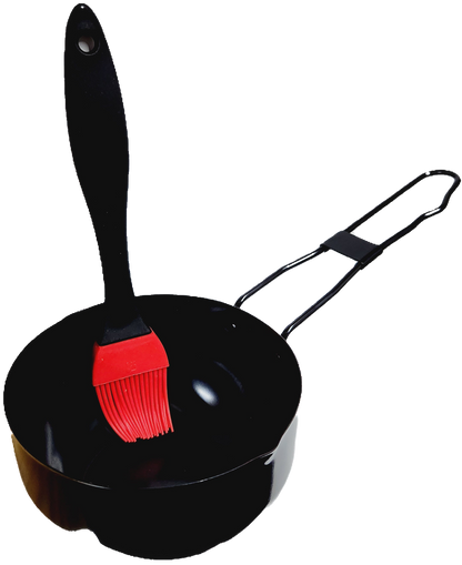 Flame Glo Grilling Silicone Basting Brush with Cup