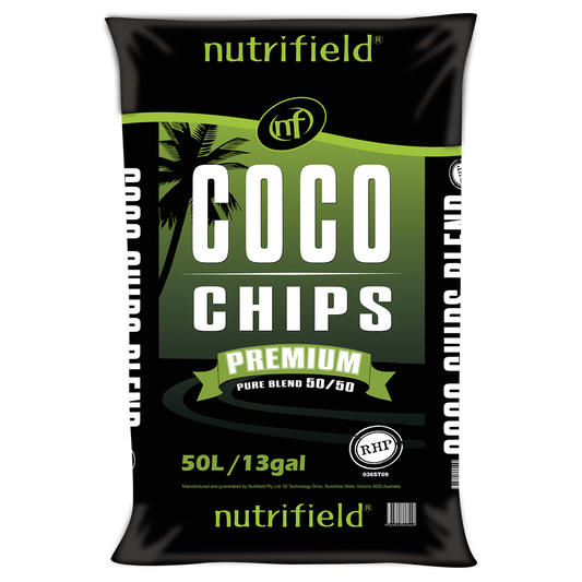 Nutrifield Coco Chips Premium Pure Blend, 50/50, 10L 2.6 Gallon