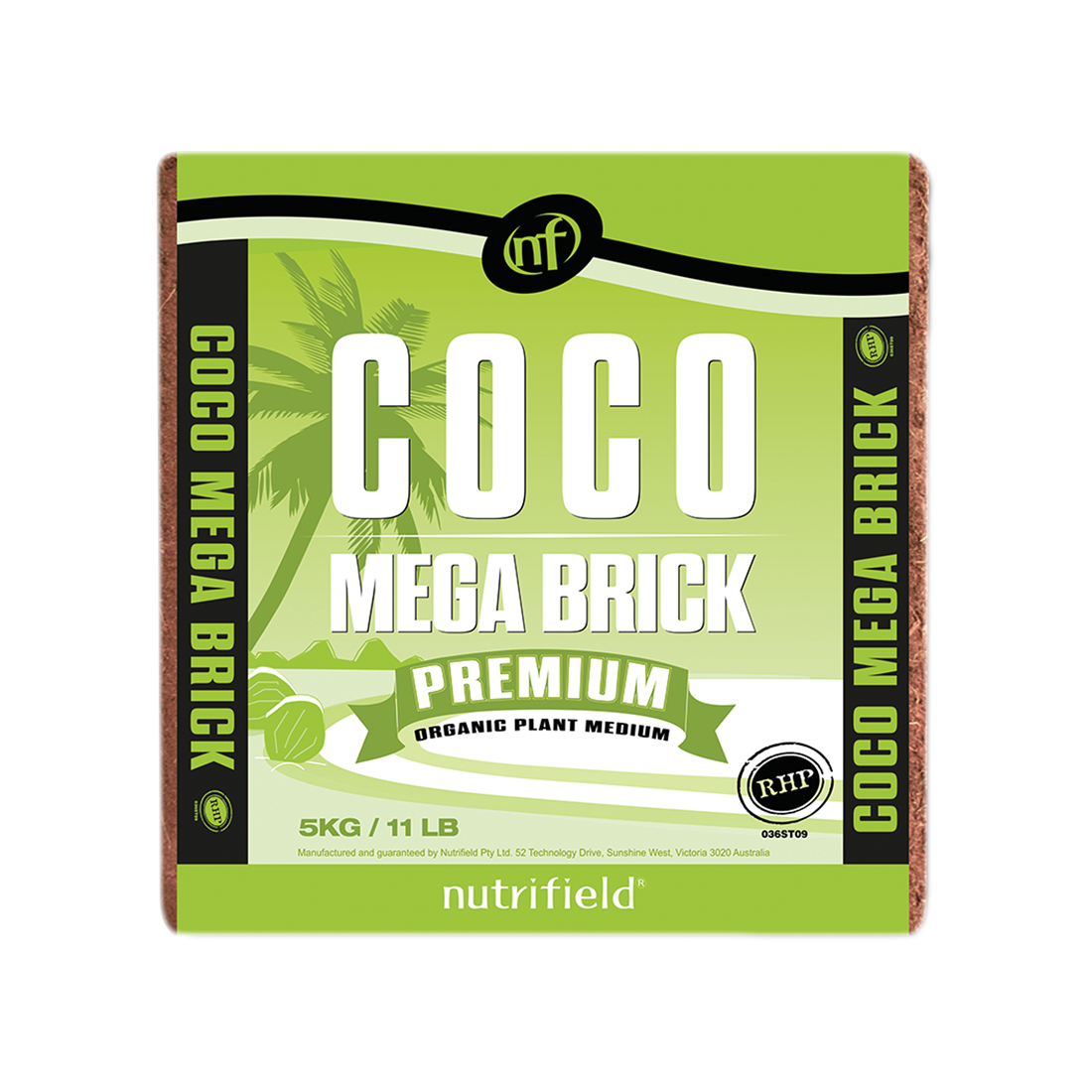 Nutrifield Premium Coco Mega Brick, 11lb/5kg