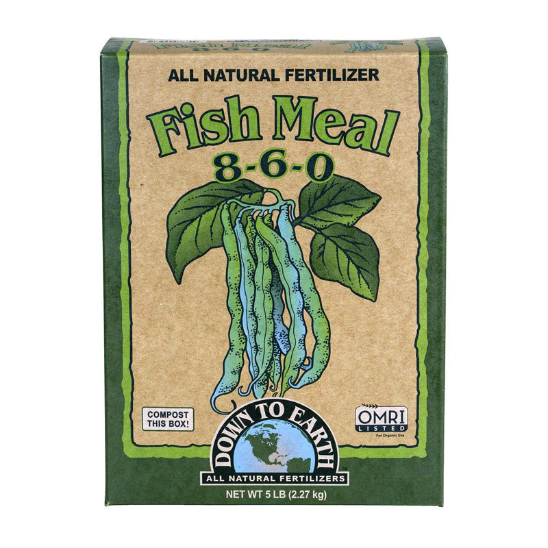 Down To Earth Fish Meal Natural Fertilizer 8-6-0   5 lb