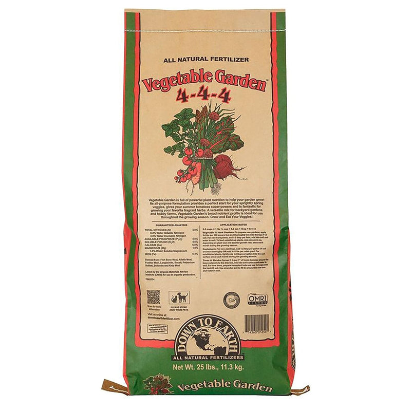 Down To Earth Vegetable Garden (4-4-4) 25lb