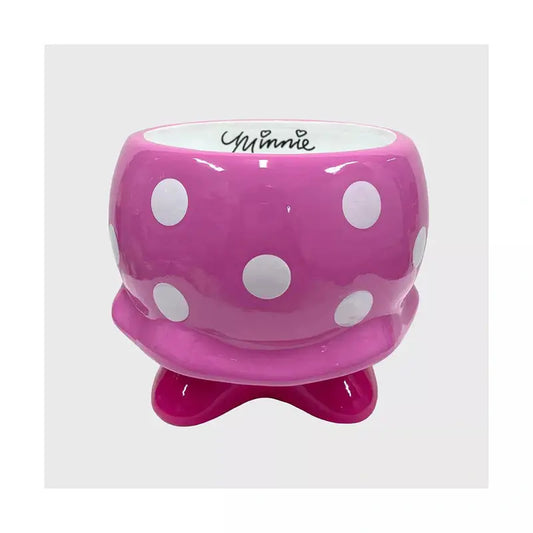 Disney Minnie Mouse Ceramic Indoor Outdoor Planter Hot Pink 5.75"x5.75x5.12"