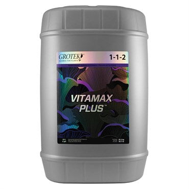 Grotek Vitamax Plus container on a white background