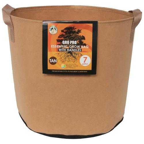 Fabric Pot, Tan, 7 Gallon