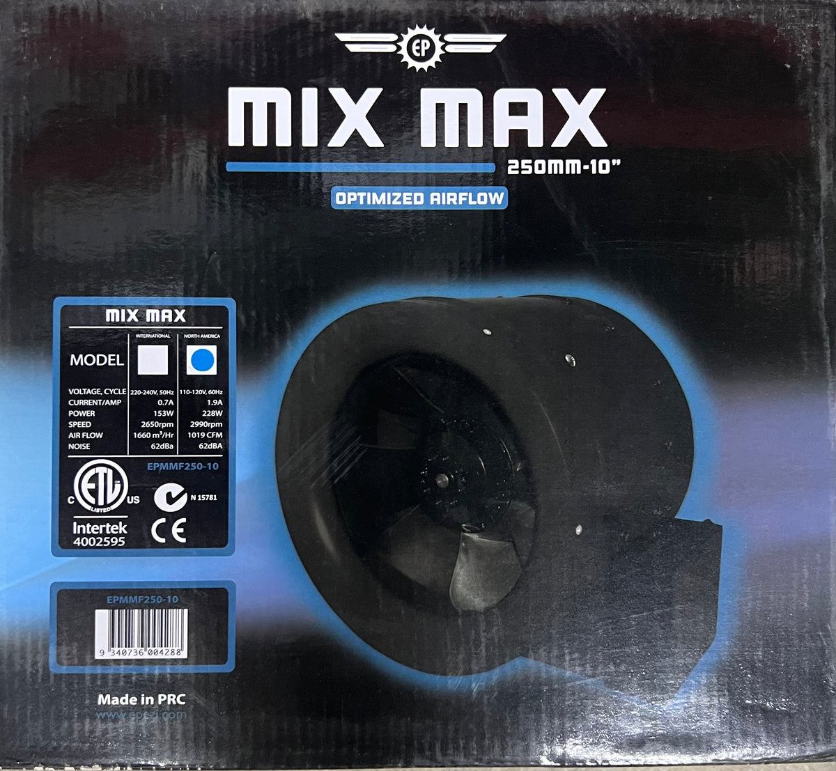 Discounted Mix Max 10" Inline Exhaust Fan
