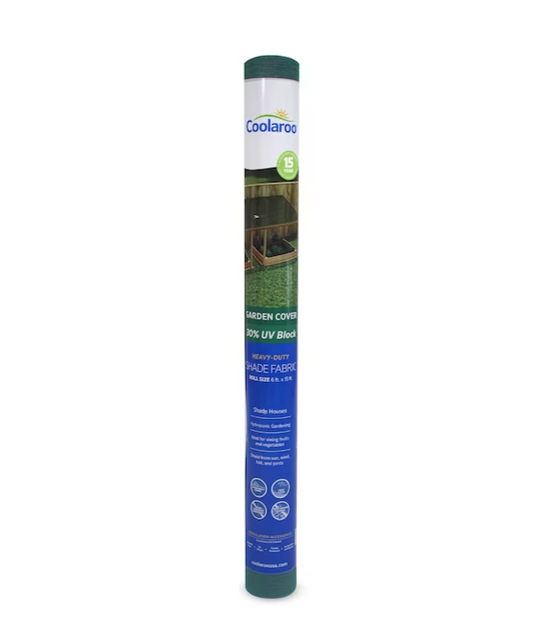 Coolaroo Shade Fabric, Medium, Green, 6ft x 15ft