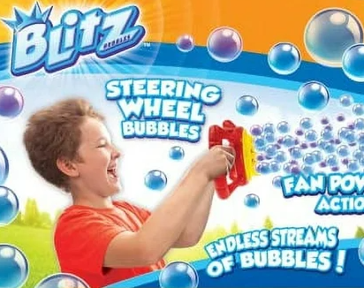 Blitz Fan Bubble Blaster Stream Machine Electric Bubbler Blaster