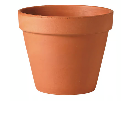 Deroma Clay Standard Planter Terracotta 4 in.'