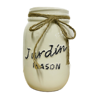 Ceramic Mason Jar Decor