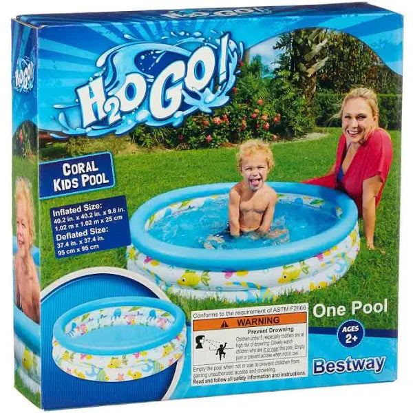 H2OGO! Coral Kids Inflatable Pool